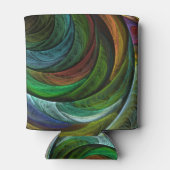 Color Glory Modernes Abstraktes Kunstmuster Elegan Dosenkühler (Rückseite)