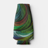 Color Glory Modernes Abstraktes Kunstmuster Elegan Flaschenkühler (Vorderseite)