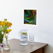 Color Glory Modernes Abstraktes Kunstmuster Elegan Foliendrucke (Ablage(Küche))