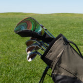Color Glory Modernes Abstraktes Kunstmuster Elegan Golf Headcover (In SItu)