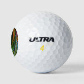 Color Glory Modernes Abstraktes Kunstmuster Elegan Golfball (Logo)