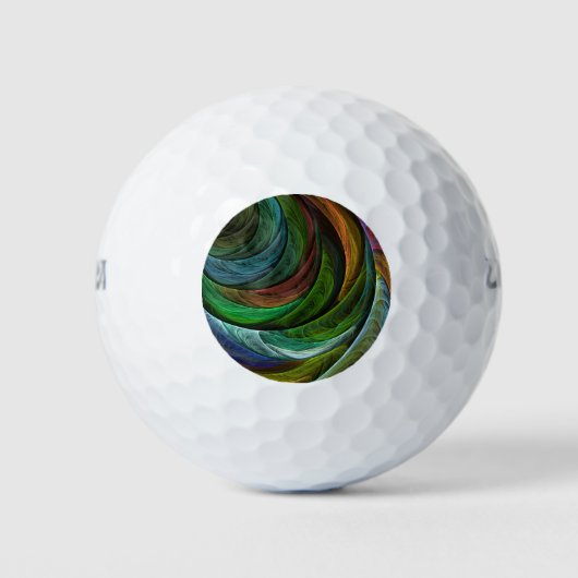 Color Glory Modernes Abstraktes Kunstmuster Elegan Golfball (Vorderseite)