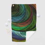 Color Glory Modernes Abstraktes Kunstmuster Elegan Golfhandtuch (Insitu)