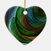 Color Glory Modernes Abstraktes Kunstmuster Elegan Keramikornament (Hinten)