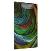 Color Glory Modernes Abstraktes Kunstmuster Elegan Klemmbrett (Rechts)