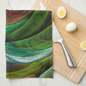 Color Glory Modernes Abstraktes Kunstmuster Elegan Küchentuch (Viertel Falte)