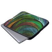 Color Glory Modernes Abstraktes Kunstmuster Elegan Laptopschutzhülle (Vorne Knopf)