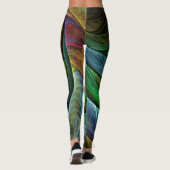 Color Glory Modernes Abstraktes Kunstmuster Elegan Leggings (Rückseite)