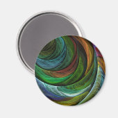 Color Glory Modernes Abstraktes Kunstmuster Elegan Magnet (Vorderseite/Rückseite)