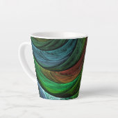 Color Glory Modernes Abstraktes Kunstmuster Elegan Milchtasse (Linke Ecke)