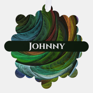 Color Glory Modernes Abstraktes Kunstmuster Elegan Ornament Karte