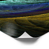 Color Glory Modernes Abstraktes Kunstmuster Elegan Poster (Ecke)