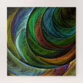 Color Glory Modernes Abstraktes Kunstmuster Elegan Puzzle (Horizontal)