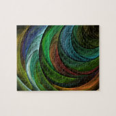 Color Glory Modernes Abstraktes Kunstmuster Elegan Puzzle (Horizontal)