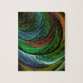 Color Glory Modernes Abstraktes Kunstmuster Elegan Puzzle