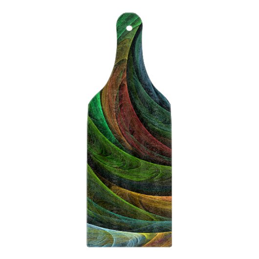 Color Glory Modernes Abstraktes Kunstmuster Elegan Schneidebrett (Vorderseite)