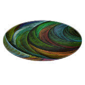 Color Glory Modernes Abstraktes Kunstmuster Elegan Schneidebrett (Ecke)