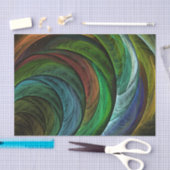 Color Glory Modernes Abstraktes Kunstmuster Elegan Seidenpapier (Handwerk)