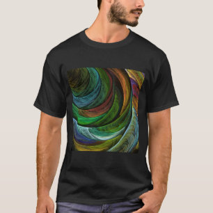Color Glory Modernes Abstraktes Kunstmuster Elegan T-Shirt