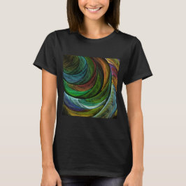 Color Glory Modernes Abstraktes Kunstmuster Elegan T-Shirt