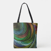 Color Glory Modernes Abstraktes Kunstmuster Elegan Tasche (Rückseite)