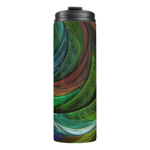 Color Glory Modernes Abstraktes Kunstmuster Elegan Thermosbecher