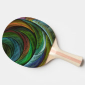 Color Glory Modernes Abstraktes Kunstmuster Elegan Tischtennis Schläger (Seitenansicht)