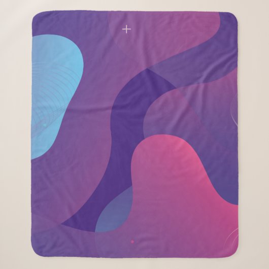 Color gradient background design. Abstract geometr Sherpadecke (Vorderseite)