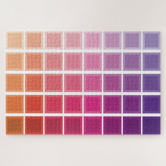 Color Gradient Squares Puzzle (Horizontal)