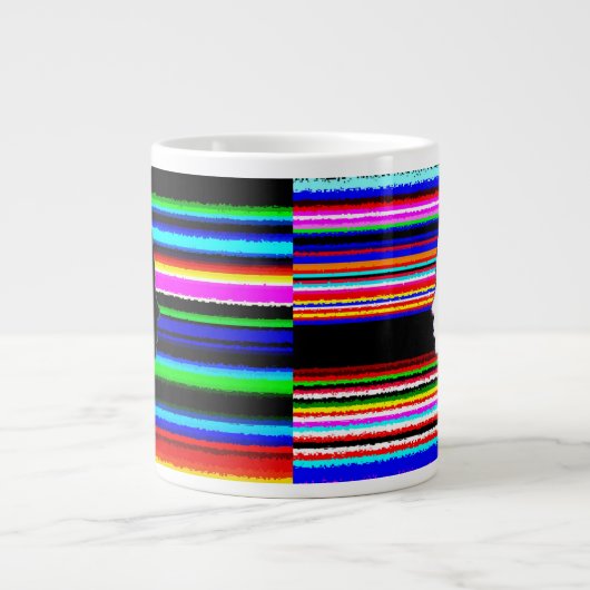Color Grid Mug Jumbo-Tasse (Vorderseite)