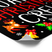 Color Guard Christmas Crew Matching Xmas  Poster (Ecke)