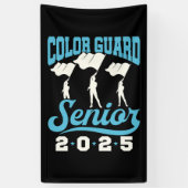 Color Guard Senior 2025 Class Flags Abschluss Banner (Vertikal)