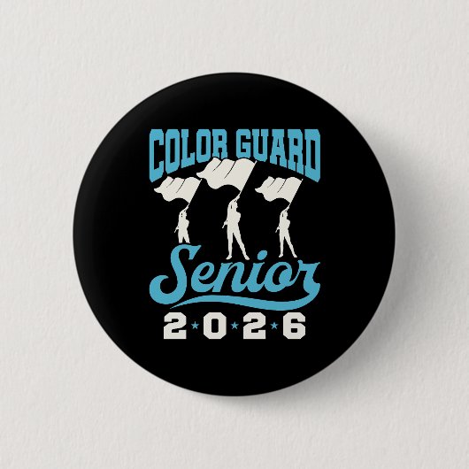 Color Guard Senior Class of 2026 Abschluss Button (Vorderseite)