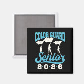 Color Guard Senior Class of 2026 Abschluss Magnet (Vorderseite/Rückseite)