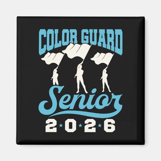 Color Guard Senior Class of 2026 Abschluss Magnet (Vorne)