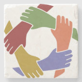 Color Hand's Stone Untersetzer (Vorderseite)