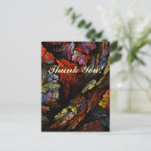 Color Harmony Vielen Dank Postcard Postkarte (Stehend Vorderseite)