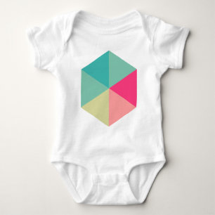 Color Hexagon 02 Baby Strampler
