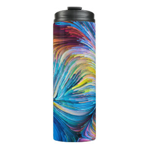 Color In Motion-Serie. Hintergrunddesign von Flowi Thermosbecher