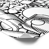 Color It Poster Bier and Food Art (Ecke)