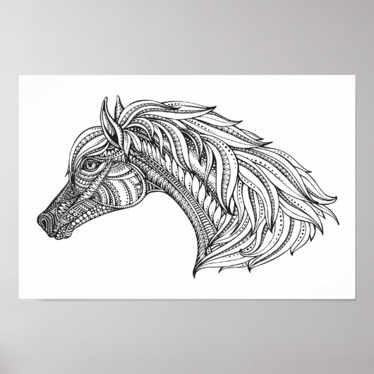 Color It Poster Horse (Vorne)