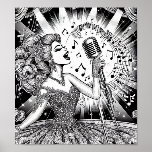 COLOR IT YOURSELF! Adult Coloring Book Poster (Vorne)