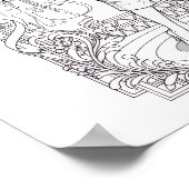 COLOR IT YOURSELF! Adult Coloring Book Poster (Ecke)