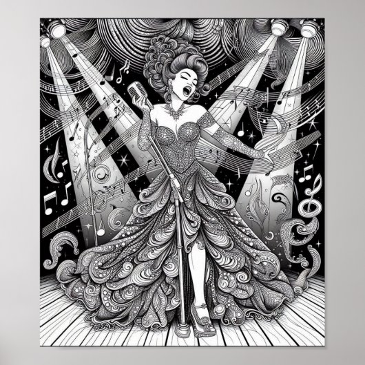 COLOR IT YOURSELF! Adult Coloring Book Poster (Vorne)