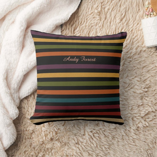 Color Lines Throw Pillow – Modern Gift set Kissen (Decke)