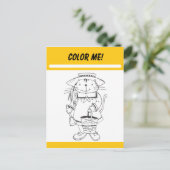 Color Me Activity Card Postkarte (Stehend Vorderseite)