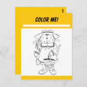 Color Me Activity Card Postkarte (Vorne/Hinten)
