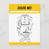 Color Me Activity Card Postkarte (Vorderseite)