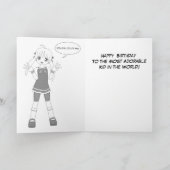 Color Me Anime Birthday Card Karte (Innenseite)