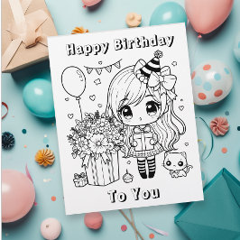 Color Me Anime Girls Geburtstag